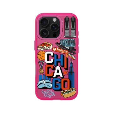 iPhone 16 Pro Clear 粉漾桃 - City Collection 城市系列 - 芝加哥
