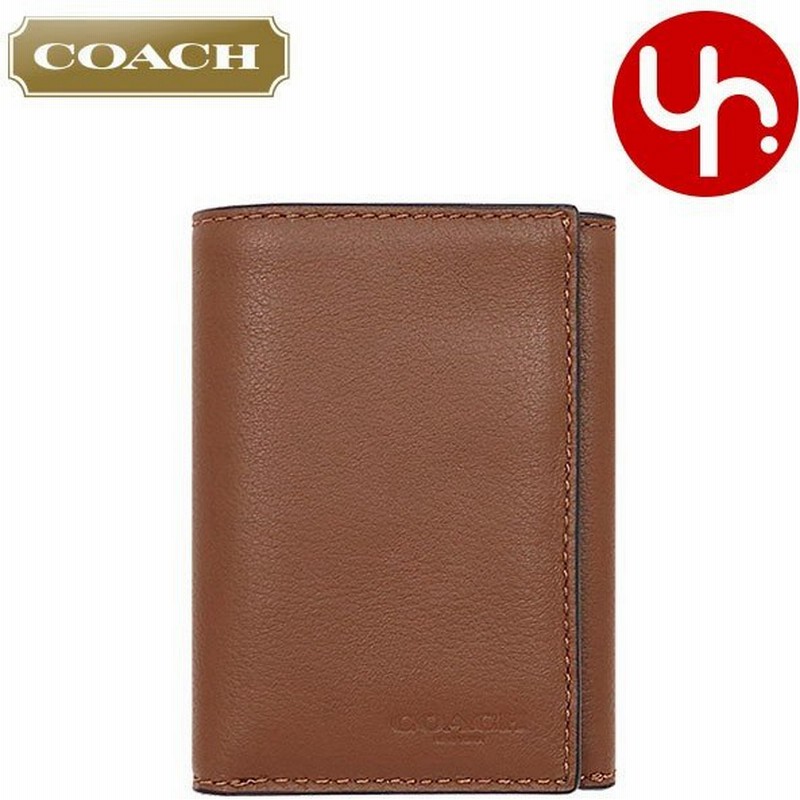コーチ Coach 財布 三つ折り財布 F サドル スポーツ カーフ レザー トライフォールド ウォレット アウトレット メンズ レディース 通販 Lineポイント最大0 5 Get Lineショッピング