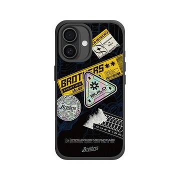 iPhone 16 SolidX 黑 - 職棒-中信兄弟 Brothers - 兄弟精神Stickers