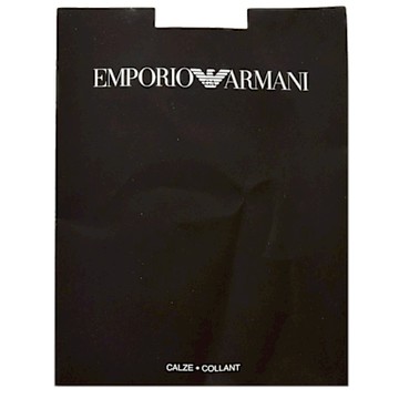 ARMANI 日本製品牌植絨老鷹圖騰25丹褲襪(黑色/M-L)