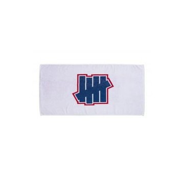 UNDEFEATED 柵欄Logo大浴巾 白色 UNDFT-08CM 現貨