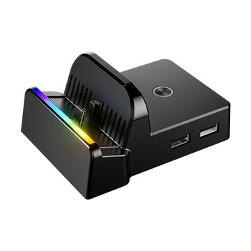 Switch 2 副廠配件 周邊 NS/NS2通用 便攜視訊轉接散熱底座(AL-DN600C/充電/支架/RGB燈效)