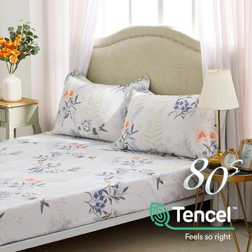 鴻宇 單人床包枕套二件組 天絲400織 阿米莉亞 台灣製
