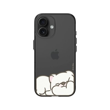 iPhone 16 Clear (相機按鈕) 酷墨灰 - 嗨小強 Hi John - 滿版小強