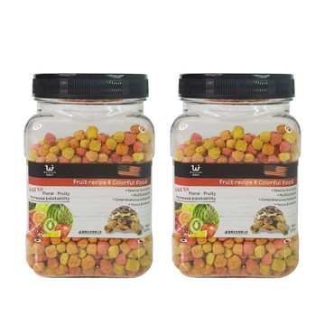 WEIYITER 【摩達客特寵系列】-陸龜水果配方彩色飼料120g 二入組