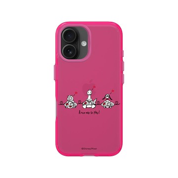 iPhone 16 Clear 粉漾桃 - 迪士尼-玩具總動員 Toy Story - Love Love-Toy