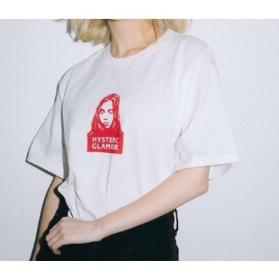 エックスガール X-girl × HYSTERIC GLAMOUR FACE S/S TEE ヒステリック 