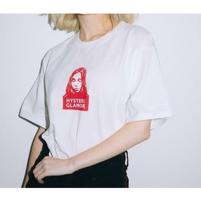 エックスガール X-girl × HYSTERIC GLAMOUR FACE S/S TEE