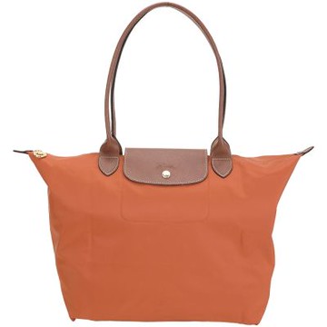 LONGCHAMP Le pliage 原創系列 長提把摺疊水餃包(L/南瓜橘)