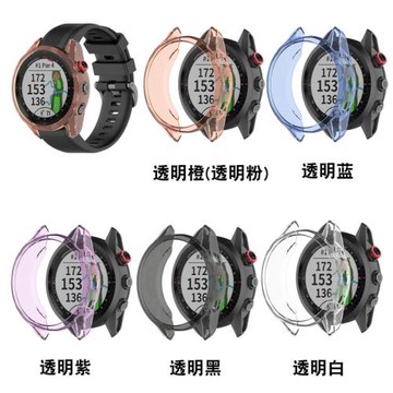 適用佳明Garmin ApproachS62手表保護殼TPU半包軟膠透明保護套