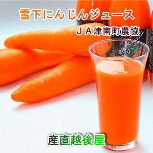 野菜 人参ジュース 新潟県 津南高原産 JA津南町 雪下人参ジュース 天然素材100% 200ml 20本入 野菜果汁100% 送料無料