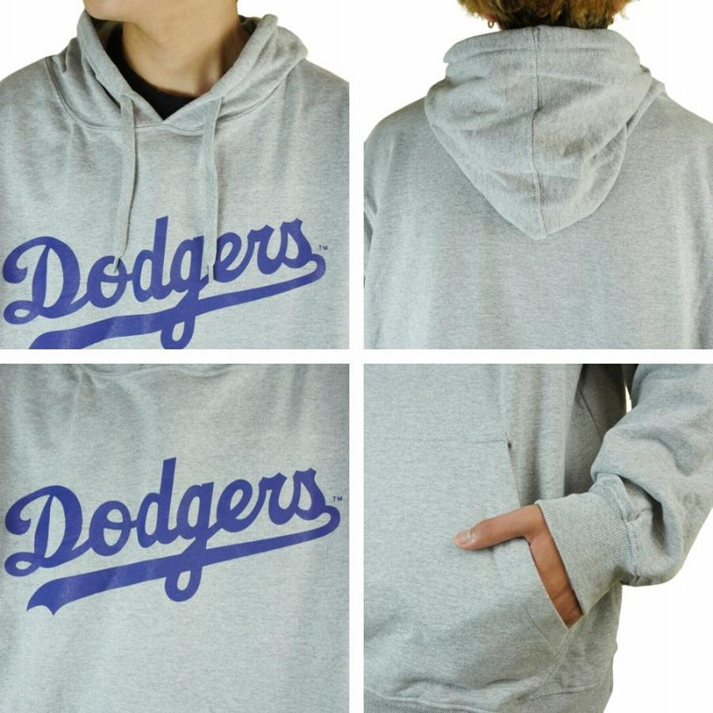 メンズ パーカーDODGERS PULLOVER PARKAドジャース プルオーバー パーカーGREY/BLUE(グレー/ブルー) 青 灰色 男性用  MLB フード スウェット 野球 ストリート HIP | LINEブランドカタログ