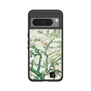 Pixel 8 Pro SolidSuit 黑 - Van Gogh Museum - 盛開的杏花與粉彩背景