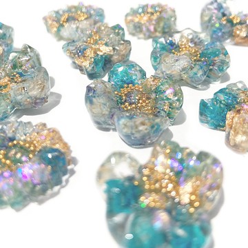 春日系列藍霧耳環(可改夾)耳針316不銹醫療鋼