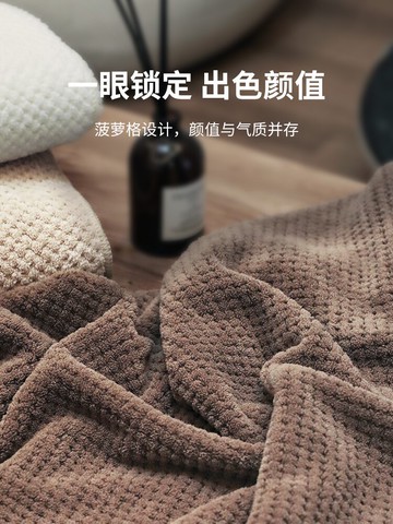 浴巾女夏薄款比純棉吸水家用不掉毛速干大毛巾可裹巾大人