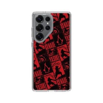 Galaxy S25 Ultra Clear 透明 - Assassin's Creed - Assassin's Creed® Shadows - Manga pattern