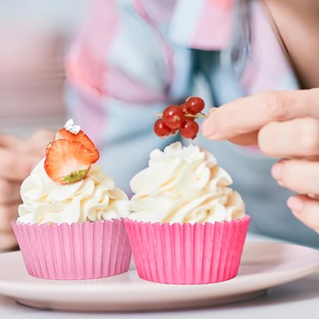 Ideal Wrapping 毅典 蛋糕烘焙杯600入-粉紅(33mm*23mm)  1入