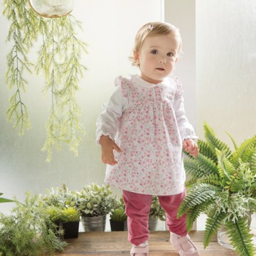 奇哥 比得兔 甜心比得繡花長褲-紅 (6-36個月)