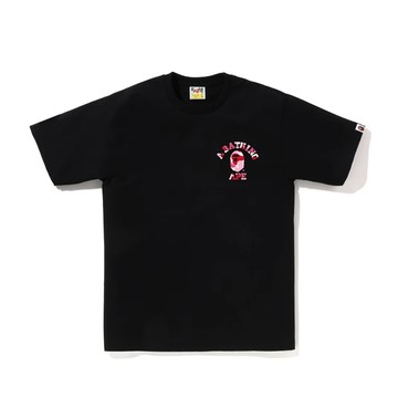 BAPE ABC CAMO COLLEGE ATS 迷彩 短袖 短T 大學 黑粉 1M30110010-BK [台灣現貨]