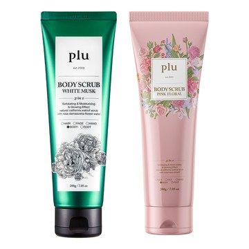plu 三合一身體磨砂膏套裝  低刺激  角質護理  保濕護理  400g  1組