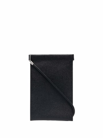 Maison Margiela - four-stitch leather phone holder - men - Calf Leather - One Size - Black