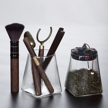 玻璃茶道6君子功夫茶具配件大全茶刀茶則茶勺茶針六君子套裝泡茶