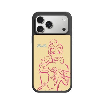 iPhone 17 Pro Max SolidX 黑 - 迪士尼-公主系列 Disney Princess - 貝兒