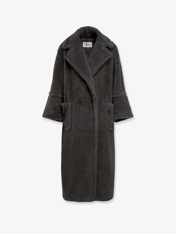 Alpaca blend coat with logoed lining - MAX MARA - gender_Woman