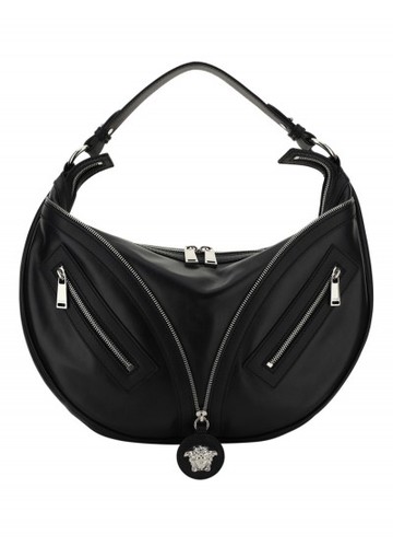 Versace - Hobo Repeat Shoulder Bag - Womens - Black