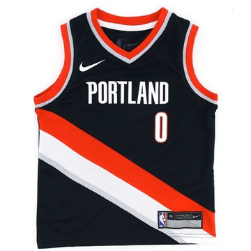 NBA Nike 波特蘭 拓荒者隊 利拉德 0號 Blazers Damian Lillard 兒童 籃球衣