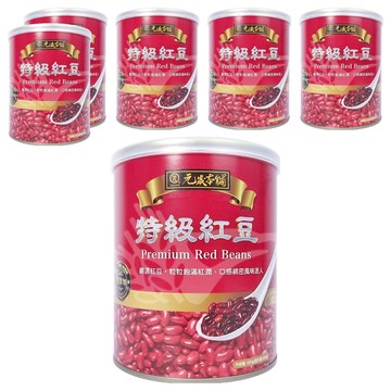 元歲本舖 特級紅豆  900g  6罐