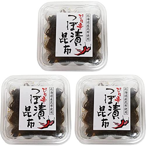 緑健農園 ぴり辛つぼ漬昆布 ×３個セット…