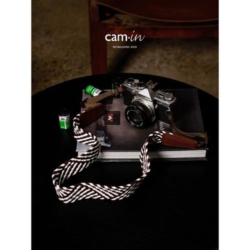 cam-in相機背帶編織可調斜挎單反掛繩微單復古文藝掛脖數碼肩帶