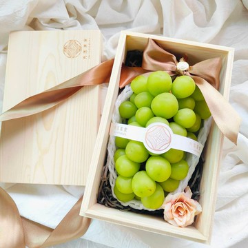日本麝香葡萄小木盒水果禮盒