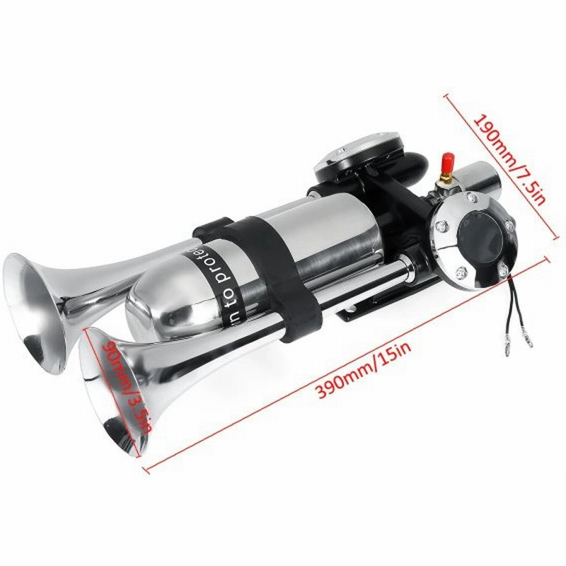 ホーン 車 デュアル トランペット 500デシベル エアホーン スピーカー キット セット おすすめ カスタム 12 24v 人気 電動ホーン 通販 Lineポイント最大get Lineショッピング