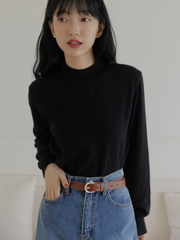 低調簡約真皮皮帶