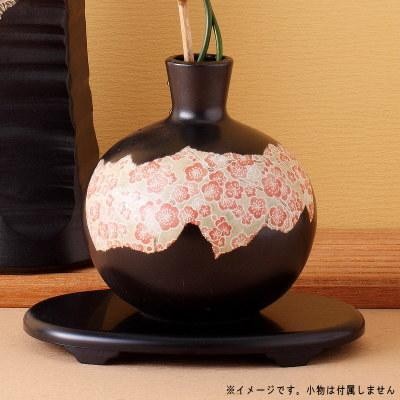 花瓶 陶器 丸型花瓶 小判台付き 一輪挿し 日本製 美濃焼 和風 花器 花生 花立て フラワーベース インテリア小物 置物 和室 茶室 |  LINEブランドカタログ