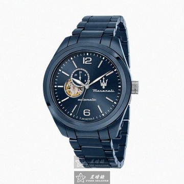 MASERATI手錶，編號R8823150002，46mm寶藍錶殼，寶藍錶帶款_廠商直送