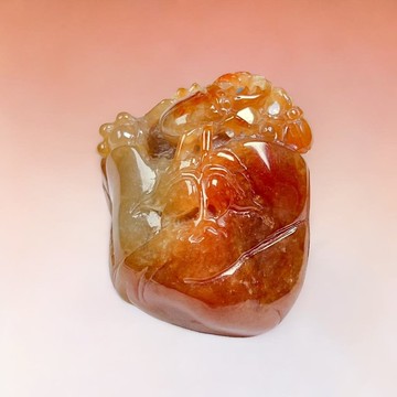 紅翡翡翠巧雕富甲天下 | 天然緬甸玉翡翠A貨 | 送禮