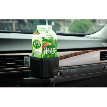 【逸品汽車百貨】圓轉方飲料架 圓轉方水杯架 置杯架 可放純喫茶 方形杯架 方形飲料架 方形水杯架 雜物收納 圓轉方杯架