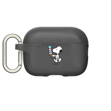 AirPods Pro 2 AirPods Case 黑 - 史努比 Snoopy - 吃冰淇淋