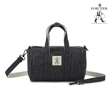 PORTER INTERNATIONAL - 自由丹寧NIMES手提包 (M) - 黑