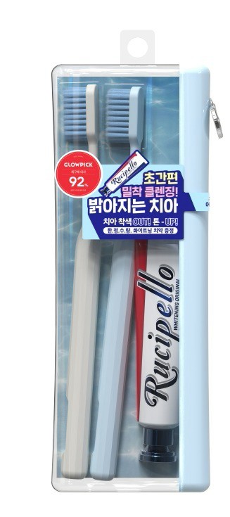 [SET] Rucipello Whitening Clear Toothbrush 2ea (+Whitening Toothpaste 25g)