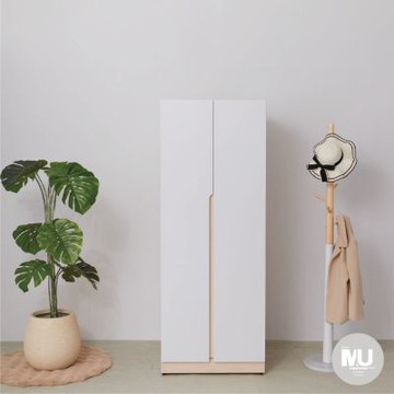 沐家具 mufurniture Cube 白楓木雙門雙吊衣櫃