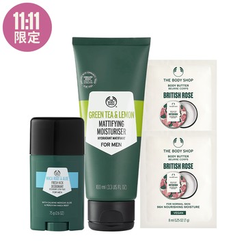 男士潤膚體香組(滋養霜8ML*2效期7-12個月)