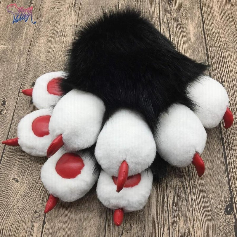 Furryvalley プラッシュ手袋 けもの グローブ アニマル ふわふわ 爪 肉球 コスプレもふもふ 着ぐるみ クリスマス ハロウィーン パーティ  通販 LINEポイント最大0.5%GET LINEショッピング