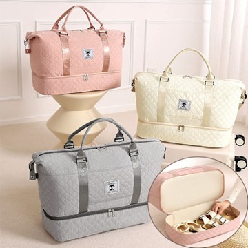 好拾選物 大容量旅行收納包/分層旅行包/拉桿行李袋-57*23*32cm(買一送一)