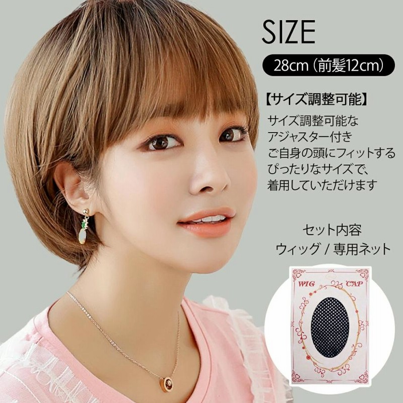 ショートウィッグ　　ネット付き Amazon.co.jp: CaseEden コスプレ ウィッグ ショート さらさら