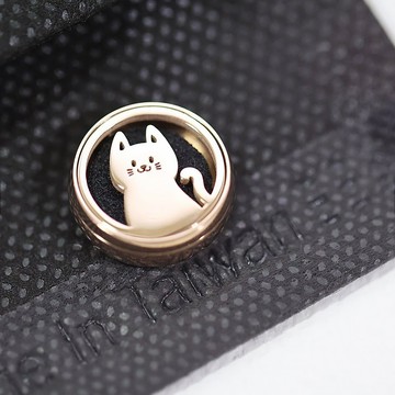 【香氛森林】【擴香口罩釦】質感金屬口罩香氛釦 - 貓貓狗狗 - 黑色/金色/玫瑰金/金色 - 四色多款組合【快速出貨】
