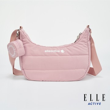 【ELLE ACTIVE】輕量半月肩背包-淺粉色 (EA25S2FB602-71)